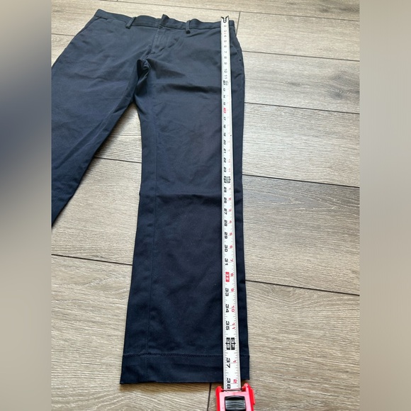 Banana Republic Pants Men 32x32 Navy Fulton Chino Flat Front Classiccore Preppy - Picture 3 of 12